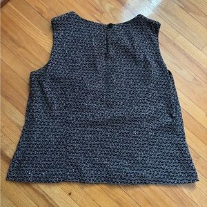 EllenMargaret Moody Black and Red Patterned Top